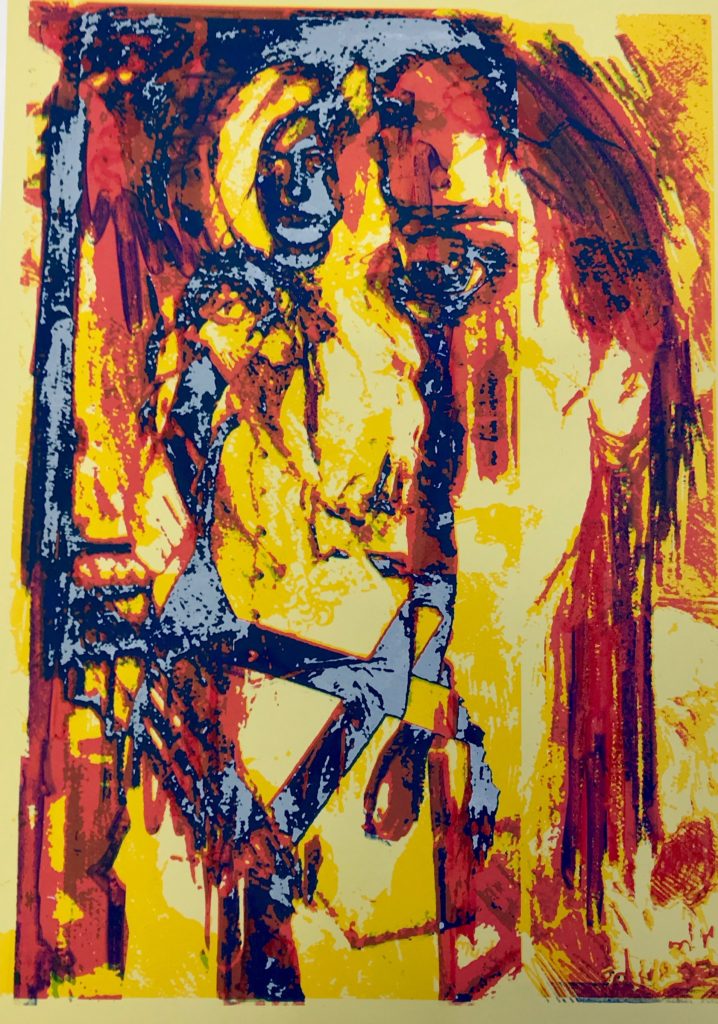 Colour screen-print - Title Missy